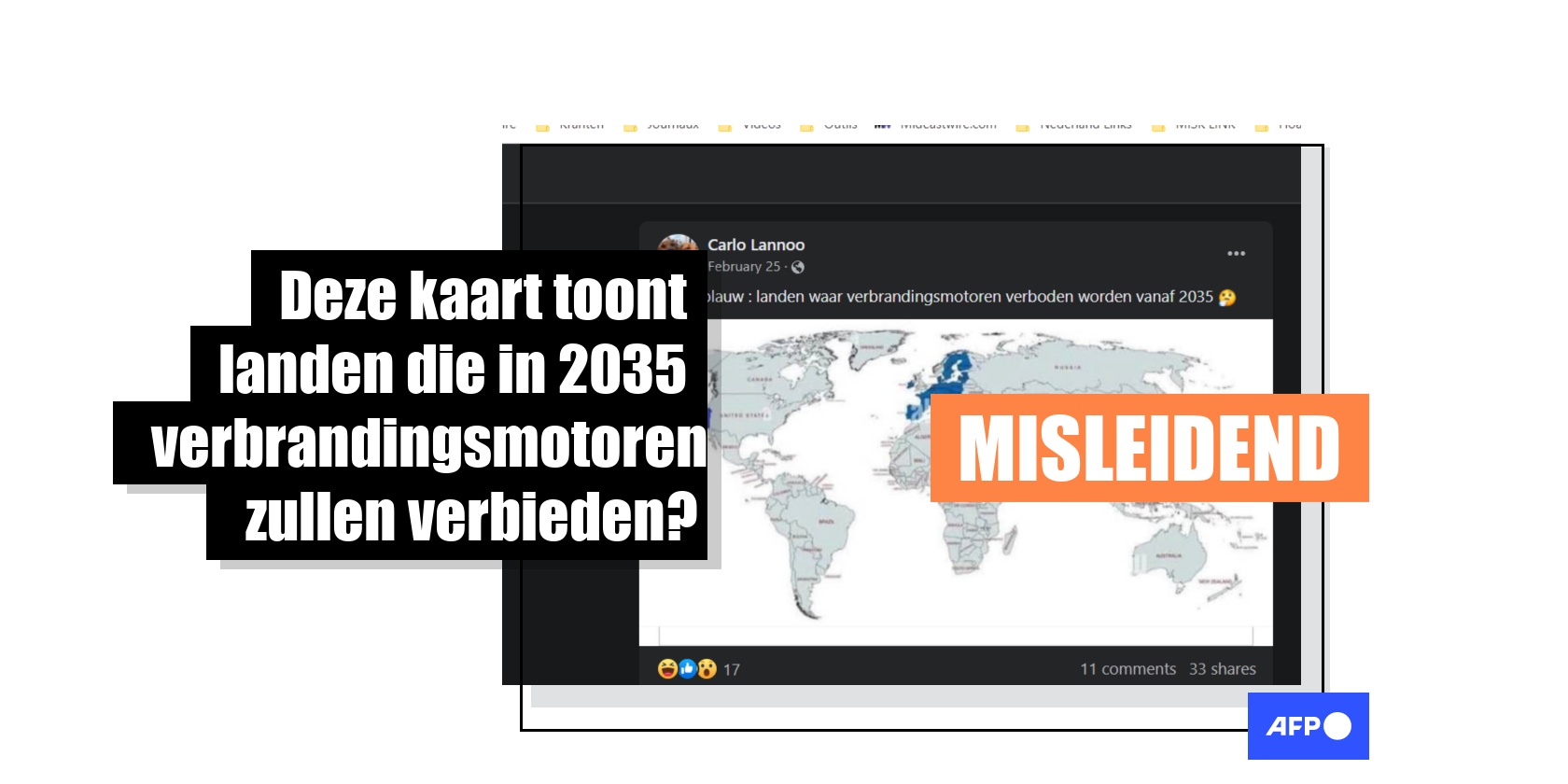 Deze kaart is onvolledig en houdt geen rekening met de