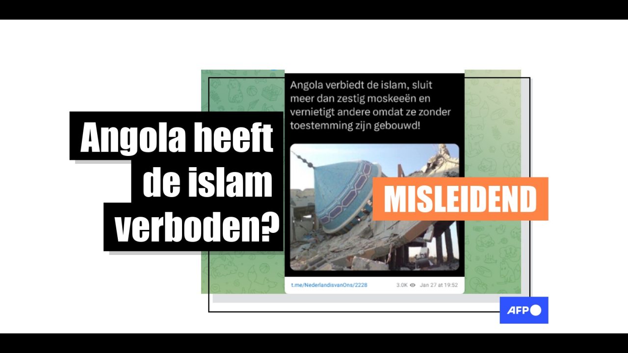Angola heeft de islam niet verboden, maar deze religie is niet